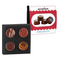 4 Piece Valentine's Day Artisan Truffles - Option 1