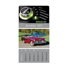4c Press-N-Stick Header Cruisin' Cars Calendar (13-Month)