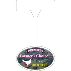 4CP Oval Shelf Talker