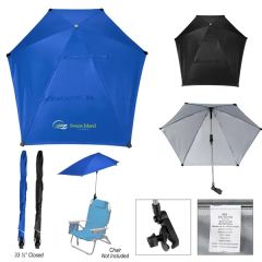 50 Inch Arc SPF 50 Chair Umbrella With 100 Percent rPET Canopy