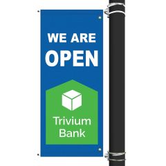 54 Inch X 22 Inch Custom Sunbrellaavenue Banner-2 Color Imprint