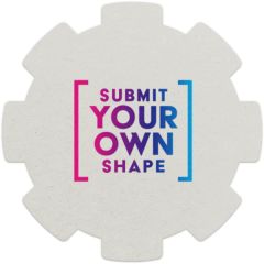 55 Pt Custom Shape Pulpboard Coaster