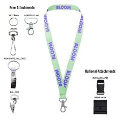 5/8 Inch Flat Polyester Lanyard