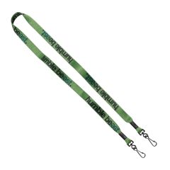 5/8 Inch Tubular Dye Sublimated Double Swivel J-Hook Lanyard
