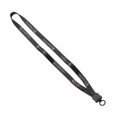 5/8 Inch Tubular Polyester Dye Sublimated Lanyard W/Clamshell