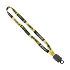 5/8 Inch Tubular Polyester Dye Sublimated Lanyard W/Snap Buckle