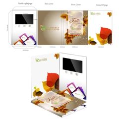 5.0 Inch Ips Screen Customized Printed Cards Video Magazine