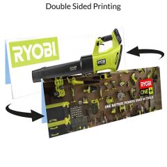 5.5 Inch X 2 Inch Plastic Table Tent Sign