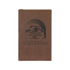 5 1/4 Inch X 8 1/4 Inch Dark Brown Leatherette Sketch Book