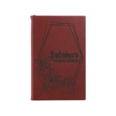5 1/4 Inch X 8 1/4 Inch Rose Leatherette Sketch Book