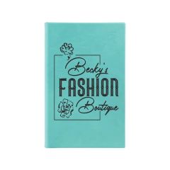 5 1/4 Inch X 8 1/4 Inch Teal Leatherette Sketch Book