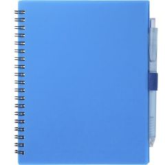 5.5'' X 7'' Fsc Recycled Spiral Notebook W/ Rpet Pe