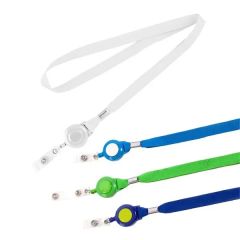 5/8 Inch  Silk Screen Lanyard/Badge Reel Combo