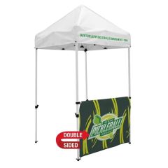 5 Ft Economy Tent Half Wall Dye Sublimated, Double-Sided
