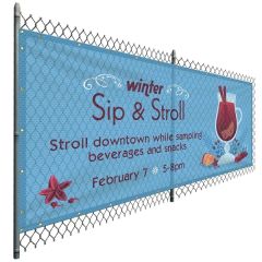 5 Ft X 12 Ft Polyester Mesh Banner