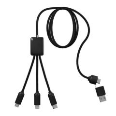 5-In-1 Charging Cable With Light-Up Logo