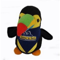 5 Inch Baby Toucan With Bandana and Full Color Imprint