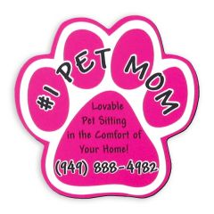 5 Inch  Paw Shape Car Magnet 30mil