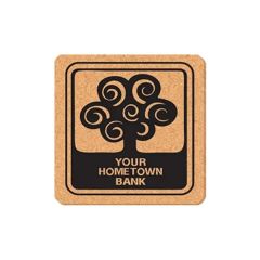5 Inch Square Cork Coasters