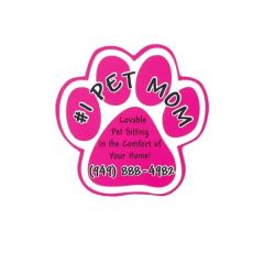 5 Inch X5 Inch  Paw Shape Bumper Vehicle Magnet