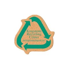 5 Inch X5 Inch  Recycle Shape Sign Cork Coasters