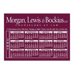 5 Inch X7 Inch  Calendar Magnet Custom Imprinted Magnets - 30mil
