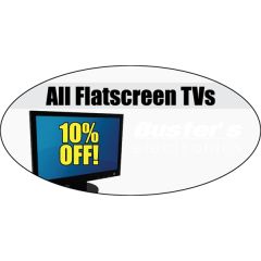5 Inch X 2.5 Inch Kwik-Ship Digital Oval Decal