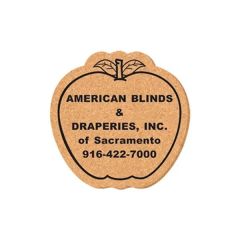 5 Inch X 5 Inch Apple Shape Cork Coasters