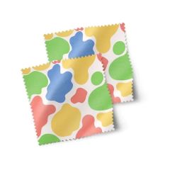 5 Inch X 5 Inch Custom Full Color Microfiber Cleaning Cloth