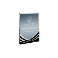 5 Inch X 7 Inch Black Rectangle Soaring Acrylic Award