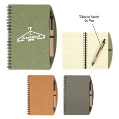 5 Inch X 7 Inch Eco-Inspired Spiral Notebook & Pen