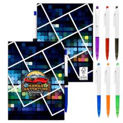 5 Inch X 7 Inch Perfect Paper Cover Notebook With Pen