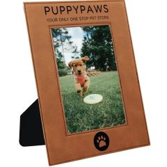5 Inch X 7 Inch Rawhide Leatherette Photo Frame