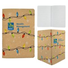 5 Inch X 7 Inch Sewn Paper Cover Holiday Notebook