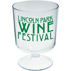 5 Oz Plastic Short Stem Wine Sampler Glass