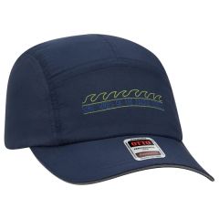 5 Panel Polyester Pongee Reflective Sandwich Visor Hat