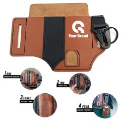 5 Pcs Durable Stylish Leather Multitool Belt Sheath
