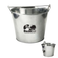 5 Qt Galvanized Ice Bucket W/Bottle Opener