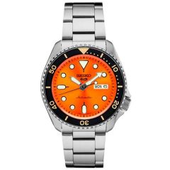 5 Sport Watch With Orange Dial