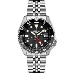5 Sports Ss Automatic Gmt Black Dial