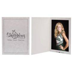 5 X 7 Gray Marble Photo Folder