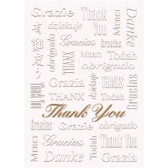 5 X 7 Multilingual Thank You Greeting Card