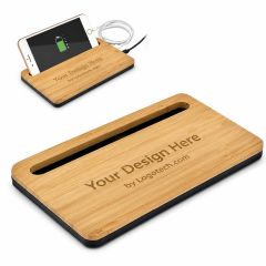 5W Bamboo Desktop Wireless Charger