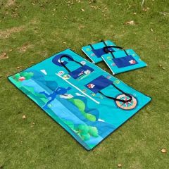 600d Oxford 2-In-1 Handbag-Picnic Blanket Small Size