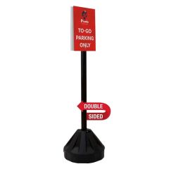 60 Inch Rover Portable Sign Post Double-Sided Kit