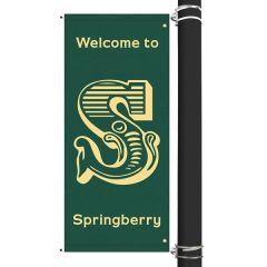 60 Inch X 30 Inch Custom Sunbrellaavenue Banner-1 Color Imprint