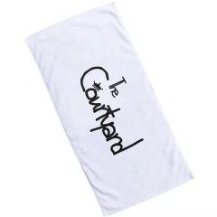 60 Inch  X 30 Inch  White Coastal Beach Towel