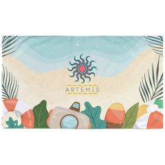 60 Inch  X 35 Inch  Dye Sublimated Large Beach Towel