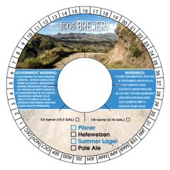 6.25 Inch Keg Collars, Digital 0.010 Inch Laminated Tag Stock