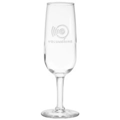 6.5 Oz Champagne Flute - Deep Etched